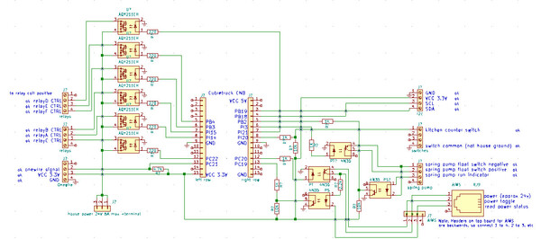 An electrical schematic, of moderate complexity.